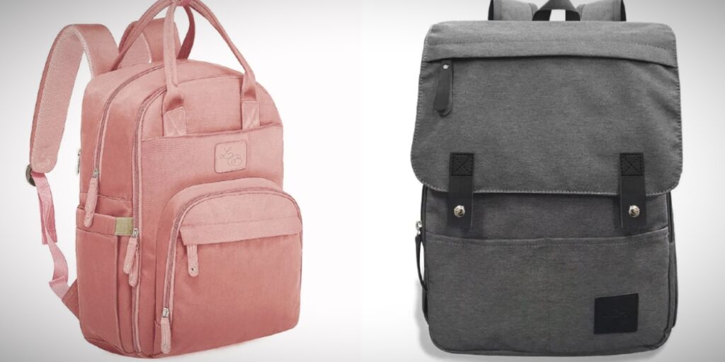 A imagem mostra dois exemplos de mochilas de maternidade.jpg